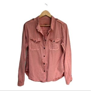 Universal Thread Women’s Size Medium Pink Button Up Shirt - Women's Medium